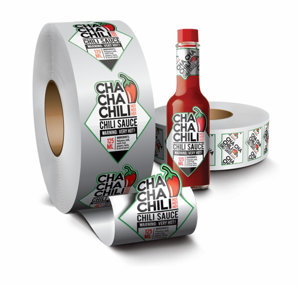 Мэтт Серебряный ПЭТ -лейбл 